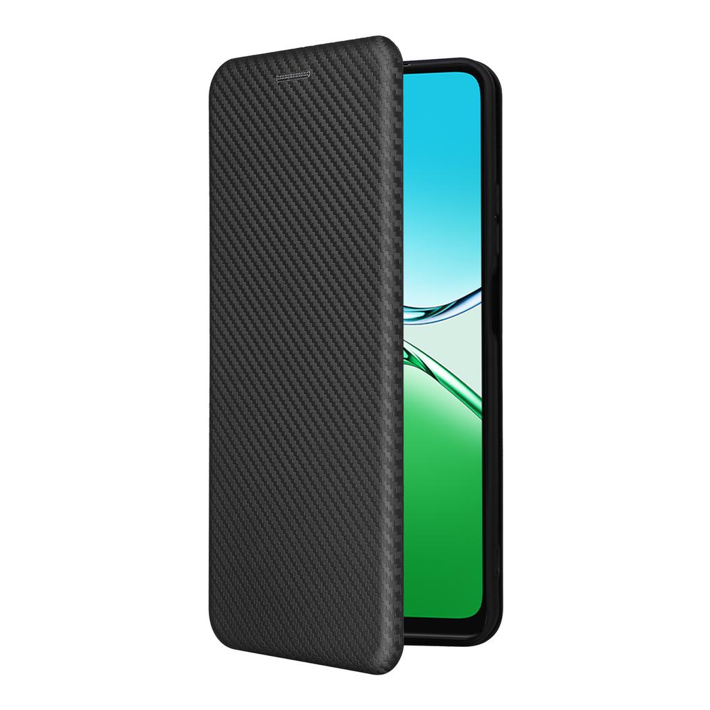 Pentru Oppo A5 5G/4G Husă Textură Fibră de Carbon Rezistentă la Cădere Piele PU Acoperire Telefon