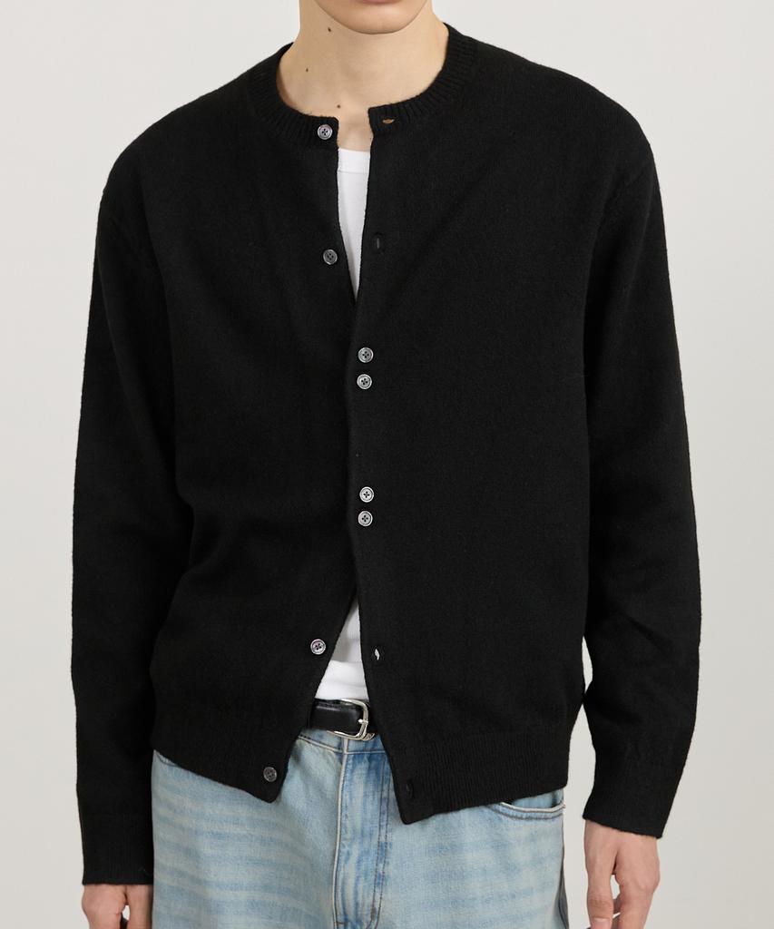 TMAKER Button Rhythm Round Cardigan Bk