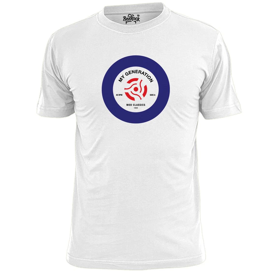 

Mens My Generation Inspired Vinyl Disc Mod T shirt Jam Weller Who Quadrophenia 3XL