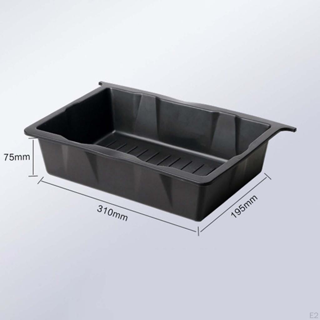 2 Pieces under Seat Storage Box Organizer ,Accessories, Waterproof Organizing Black Fittings Vehicle