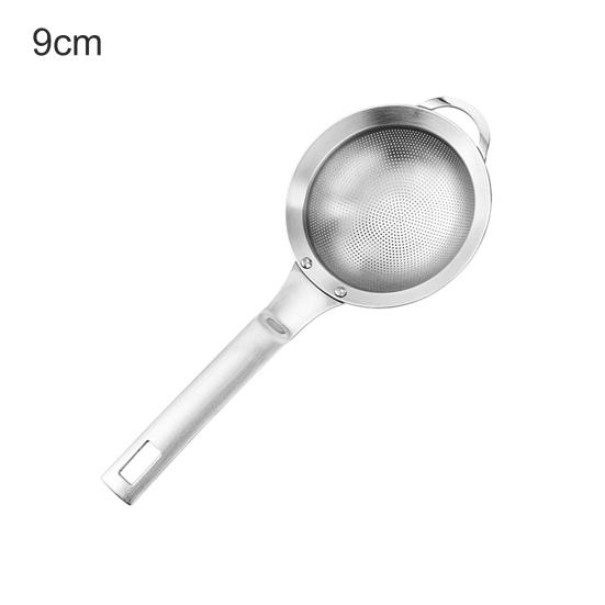 Strainer Household Portable Stainless Steel Superfine Oil Flour Colander with Hook for Home Hotel Kitchen