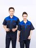 Men's Summer Color Block Short Sleeve Auto Repair Workwear Overalls Set