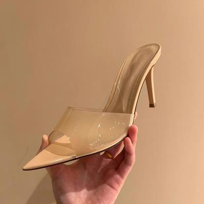 Sexy High Heels Women Slippers Designer Heeled Sandals Woman Shoes Summer 2025 Brand Home Slides Elegant Flip Flops Sandalias