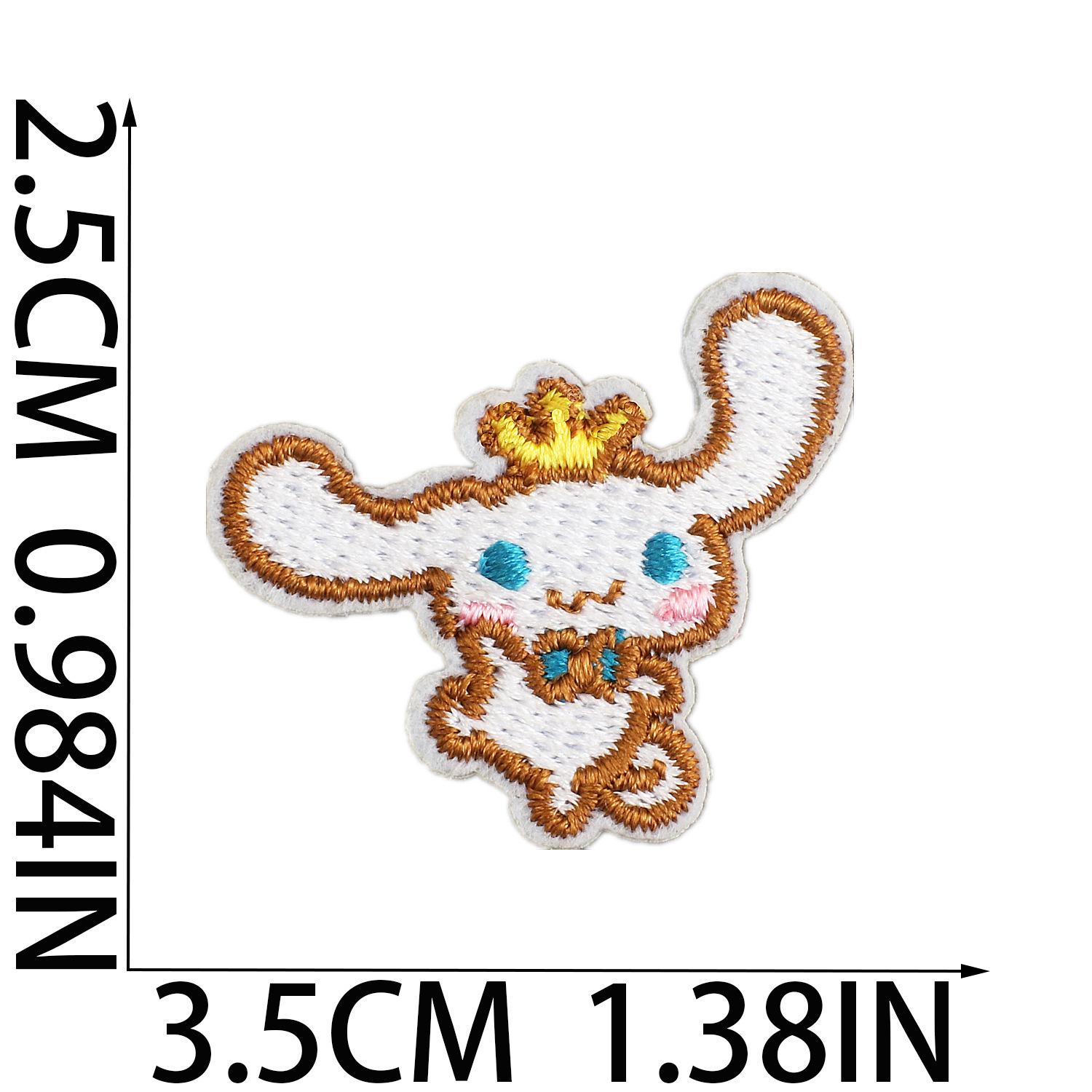 

Anime Zhang Zai Collection Embroidery Cloth Sticker Clothes Bag Decoration Cute Cartoon Kitten Patch Sticker Computer Embroidery Label no. 1_3 pieces