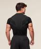 Men's Short Sleeve Gym Sports T-Shirt: Elastic, Crew Neck, Fashion Printed, Fitness Running Training Top
