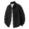 Men's High-End American Workwear Jacket: Trendy Spring/Autumn Loose-Fit Shirt-Style Coat (Customizable)