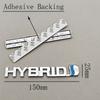 3D Metal Car Sticker Logo HYBRID Fender Side Rear Trunk Badge Emblem For Toyota RAV4 Prius Camry Accord Sienna Auto Accessories
