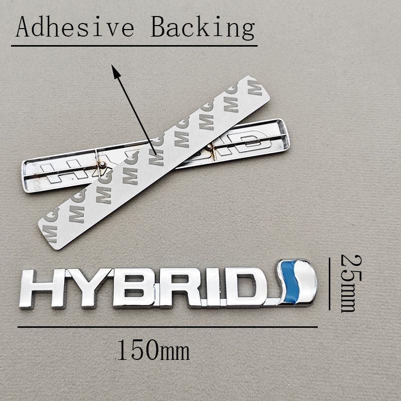 3D Metal Car Sticker Logo HYBRID Fender Side Rear Trunk Badge Emblem For Toyota RAV4 Prius Camry Accord Sienna Auto Accessories