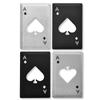 1pcs Stainless Steel Card-Type Ace Of Spades Bottle Opener Poker-Shaped Creative Bar Tool Utensils Wine Opener Bottle Opener Beer Corkscrew
