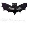 Halloween Welcome Doormat Absorbent Plush Floor Mat Unwelcome Bat Door Mat for Spooky Season Front Door Entrance Home Decor