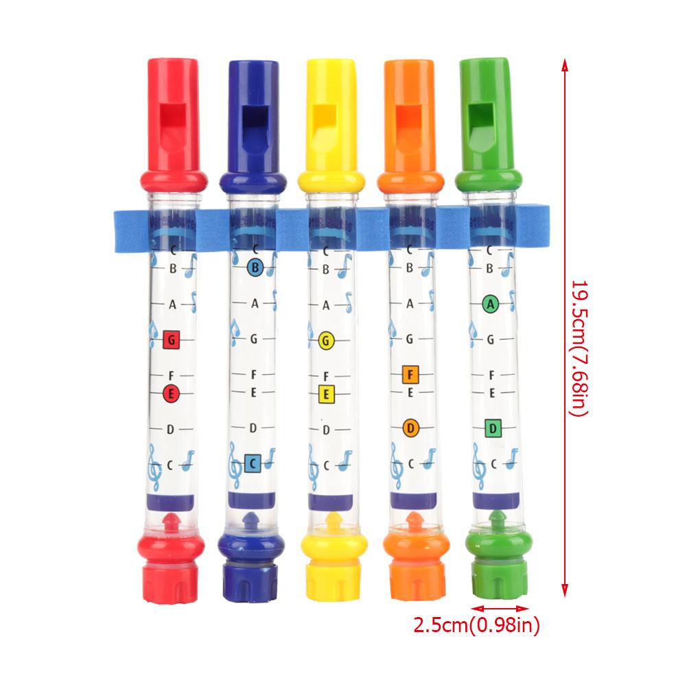 5Pcs/Set Kids Colorful Water Flutes Funny Children Bath Shower Music Instrument Toys