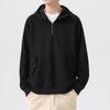 Men Sweatshirts Cotton Hooded Oversized Zipper Full Length Hoodies Pullovers Autumn Streetwear Sportswear