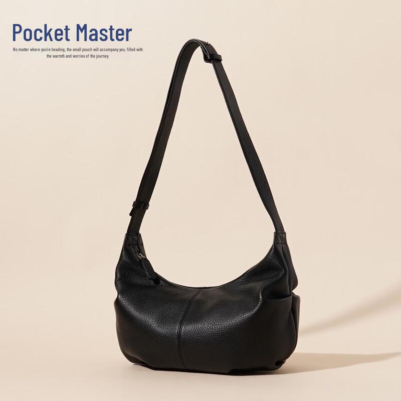Douxiaozhu Korean Leather Dumpling Shoulder Bag
