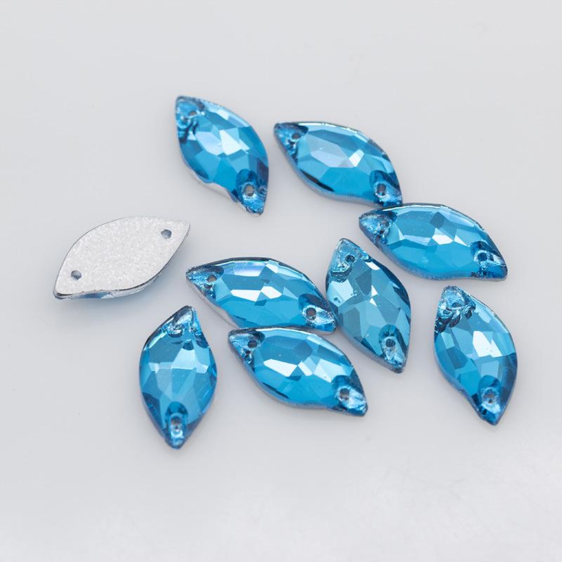 28-Piece Set: 10x20 Flat Bottom Hand-Sewn Crystal Mermaid Dress Drills for DIY Wedding & Evening Dress Decoration