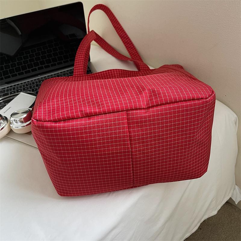 Plaid Shoulder Bag Women's Large Capacity Tote Bag