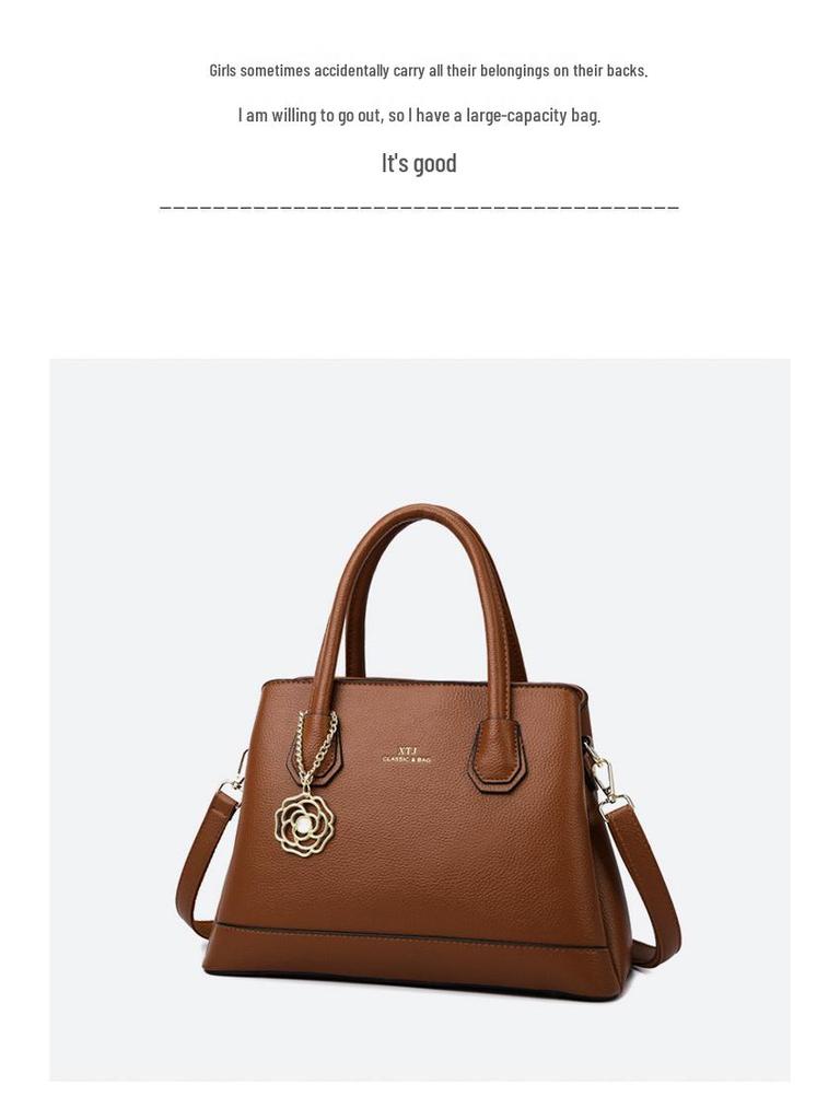 Elegantní retro dámská kabelka - Všestranná taška přes rameno a crossbody pro stylové maminky