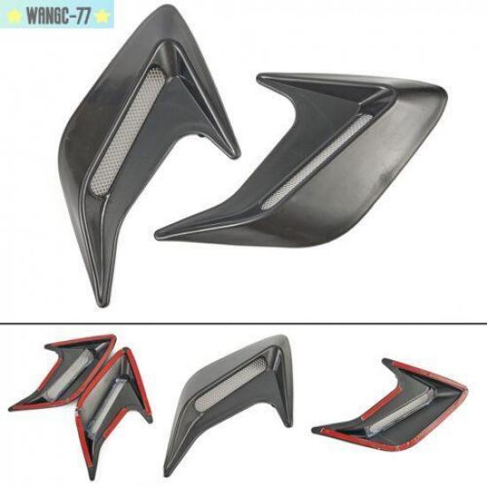 Universal Car Decorative Air-Flow Intake Hood Scoop Vent Bonnet Cover 2PCS New