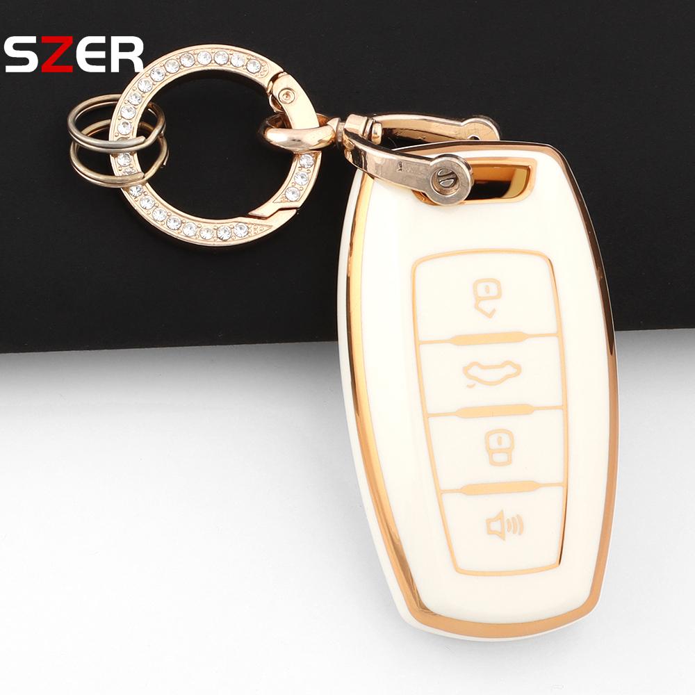 Fashion Tpu Car Key Case Cover For Great Wall Haval Jolion  H6 H7 H4 H9 F5 F7 F7X F7H H2S Gmw Dargo Protected Shell Keychain