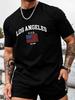 Men's Los Angeles Flag Casual Versatile T-Shirt