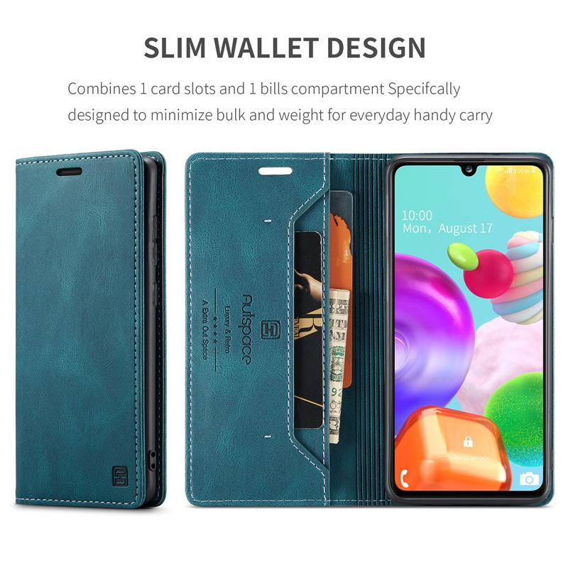 For Samsung Galaxy A41 Case Wallet Magnetic Card Flip Cover For Galaxy A40 Case Luxury Leather Phone Cover Stand With Holder