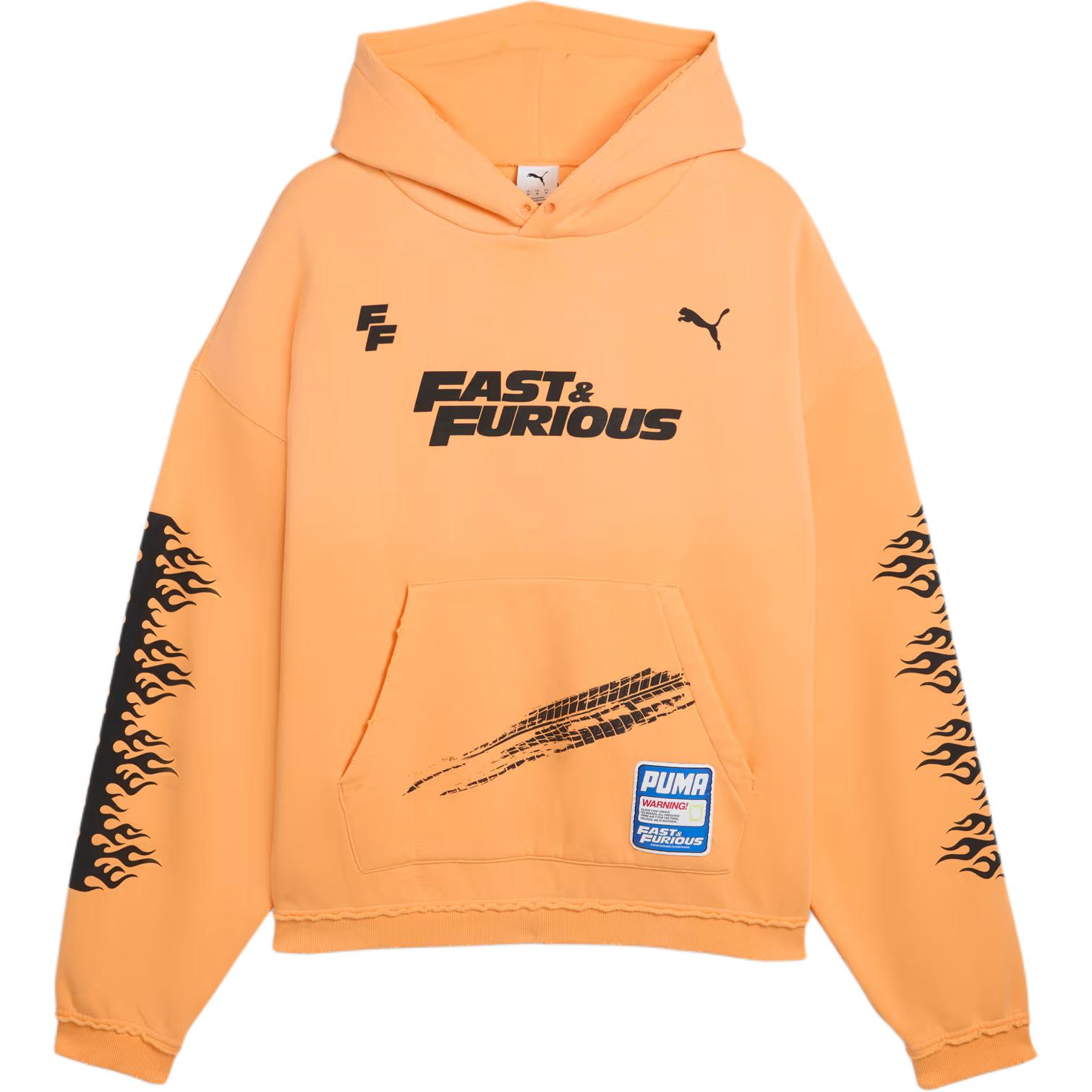 

Puma × Fast And Furious Collaboration Casual Comfortable Daily Hoodie Simple Long Sleeve Sweatshirt Men hoodies 637903-01 L