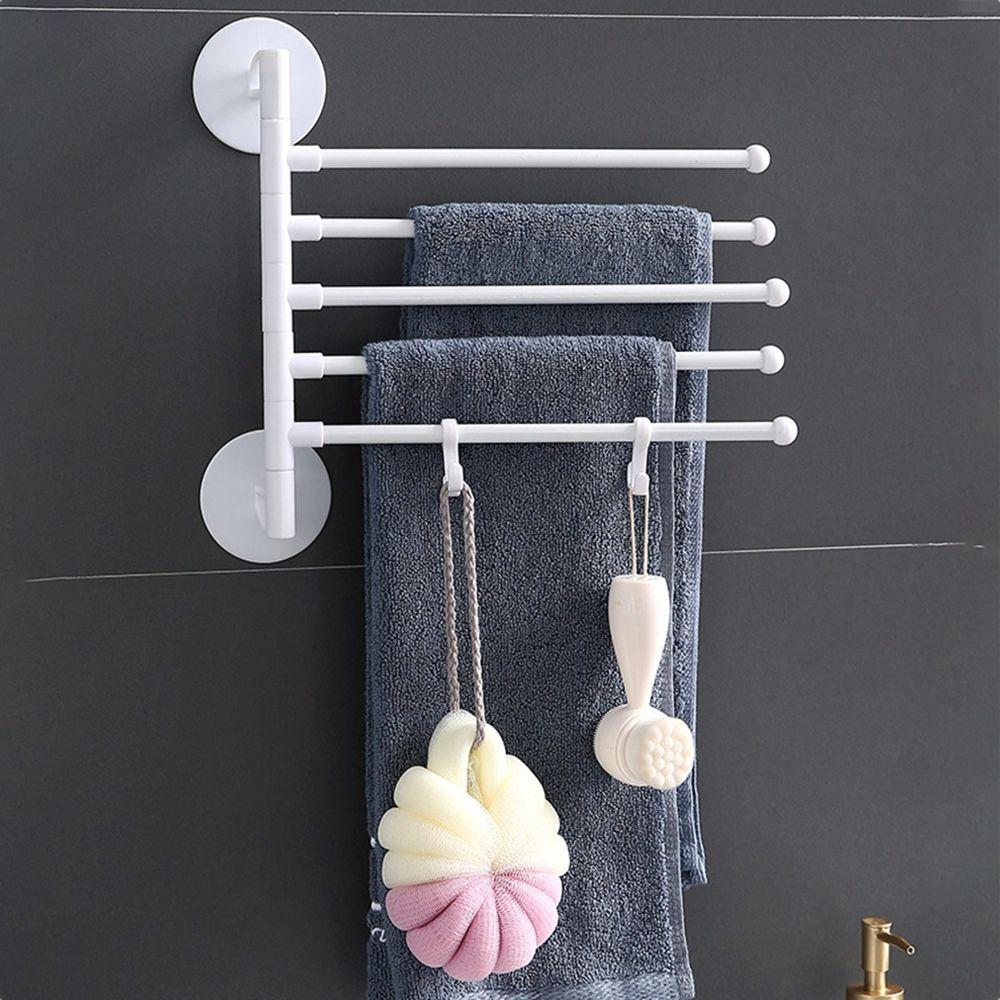 Bath Stand Wall Mounted Organization Bathroom Storage Holder Towel Hanger Towel Rack Towel Bars