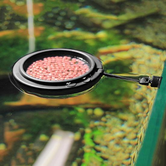 Kroužek na krmení pro ryby Pevná plocha na krmení Závěs na tácek Plastové akvárium Plovoucí kroužek na krmení pro ryby s přísavkou pro zlatou rybku Guppy Betta