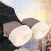 Waterproof Baby Stroller Gloves Plush Antifreeze Mittens Baby Stroller Accessories
