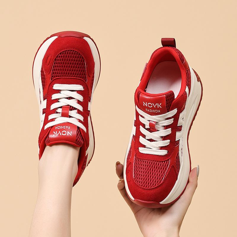Anti-velvet Dad Shoes Autumn New Shoes Women's Shoes Versatile Casual Heightening Shoes Platform Running Sneakers
