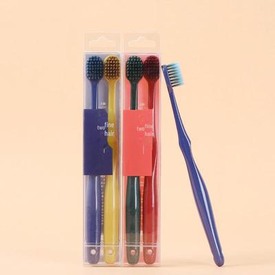 Zubní kartáček WeChat Business Couple s měkkými štětinami – 2 balení, široká hlava, sada pro dospělé