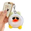 Kids Duck Keychain Imitation Rabbit Plush Keychain Pendant Bags Phones Cars Versatile Decoration Fashionable Accessory
