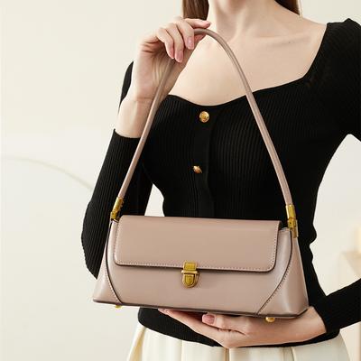 Niche Baguette Bag Women's New Leather Underarm Bag Summer Shoulder Bag Leather Women's Bag