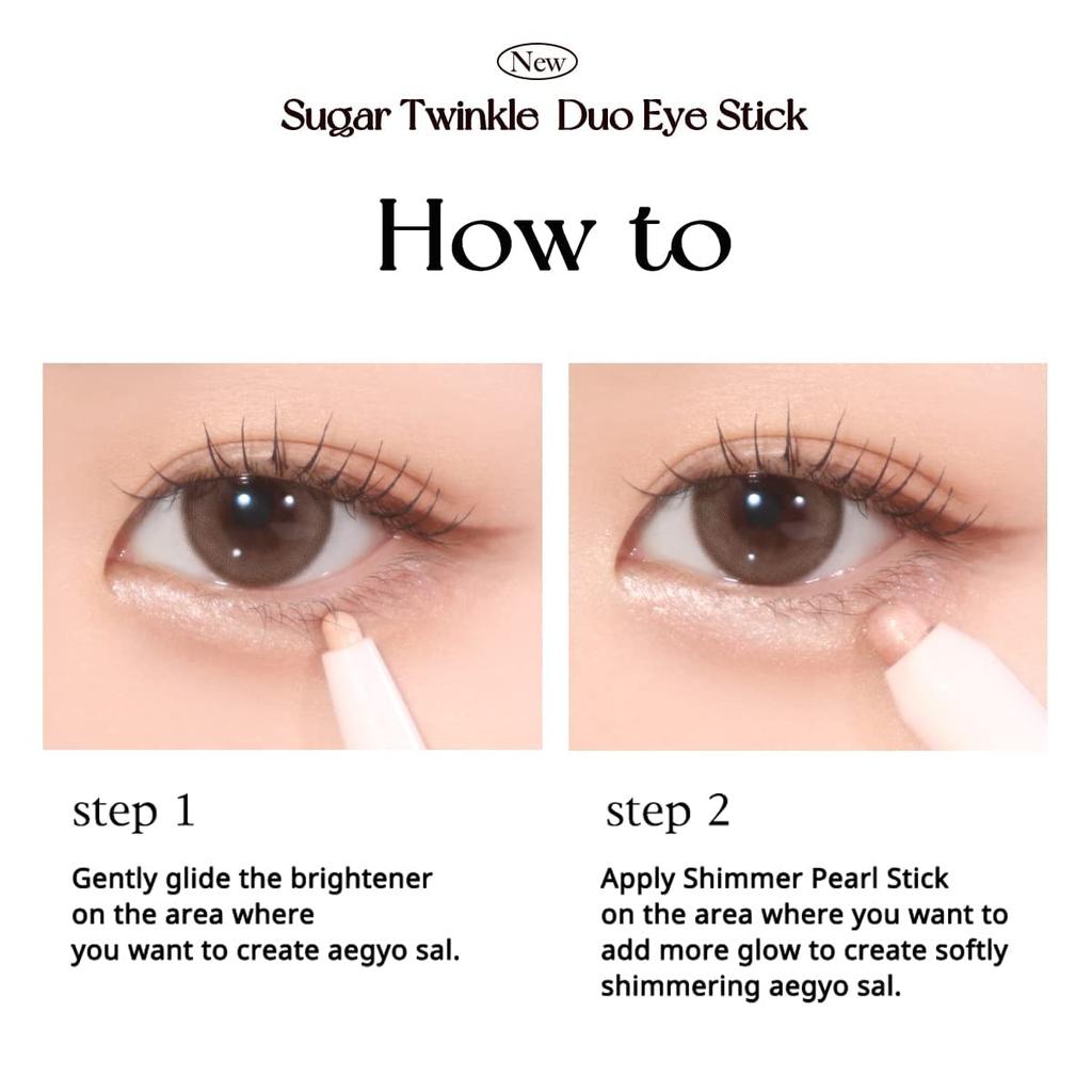 Peripera Sugar Twinkle Duo Eye Stick Dewy (#01 Nude)