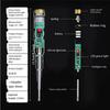 1 Stück elektronischer Prüfstift für Elektriker, Messen von Kabelbruch, Messen von Null-Spannungsleiter, Messen von Ein und Aus, leuchtender Prüfstift