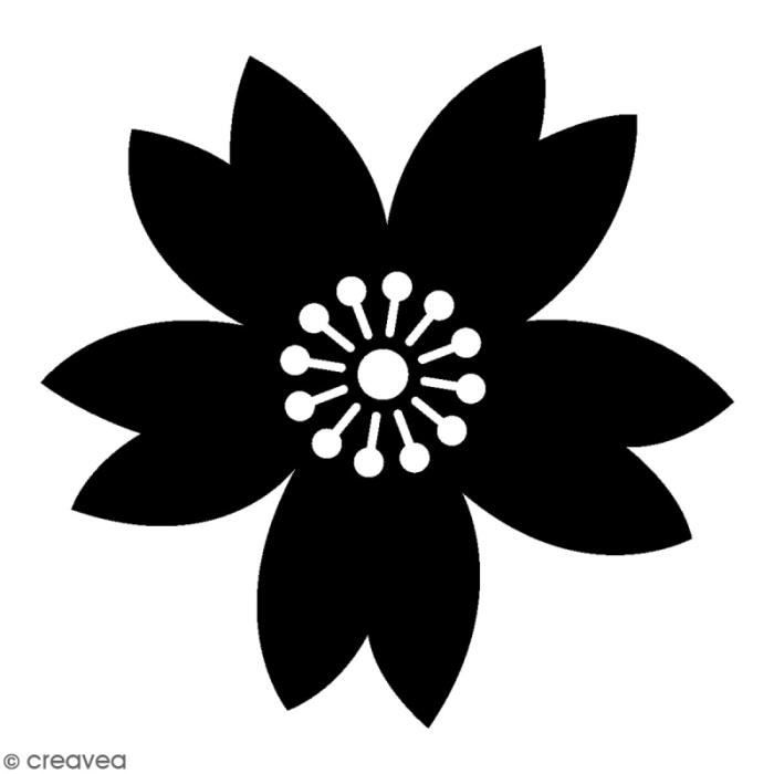 Tampon en Bois - ARTEMIO - Fleur Pleine - 2,5 x 2,5 cm - Idéal pour créations florales - Mixte