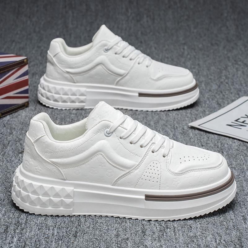Мужская мода, повседневная низкая обувь для скейтбординга, удобные кроссовки для мальчиков, студенты, трендовая мягкая подошва, классическая дышащая нескользящая спортивная обувь 39 белый