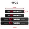 2025 Hot 4Pcs Car Carbon Fiber Door Sill Protector Stickers for Mazda 3 CX3 CX4 CX5 CX7 CX8 CX9 CX30 RX7 Atenza Axela Auto Acces