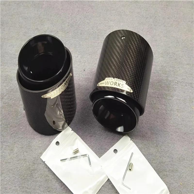 1 Pezzo Per Mini Cooper F54 F55 F56 F57 R60 R61 F60 R55 R56 R57 R58 R59 S JCW Terminale di Scarico in Carbonio Accessori Auto