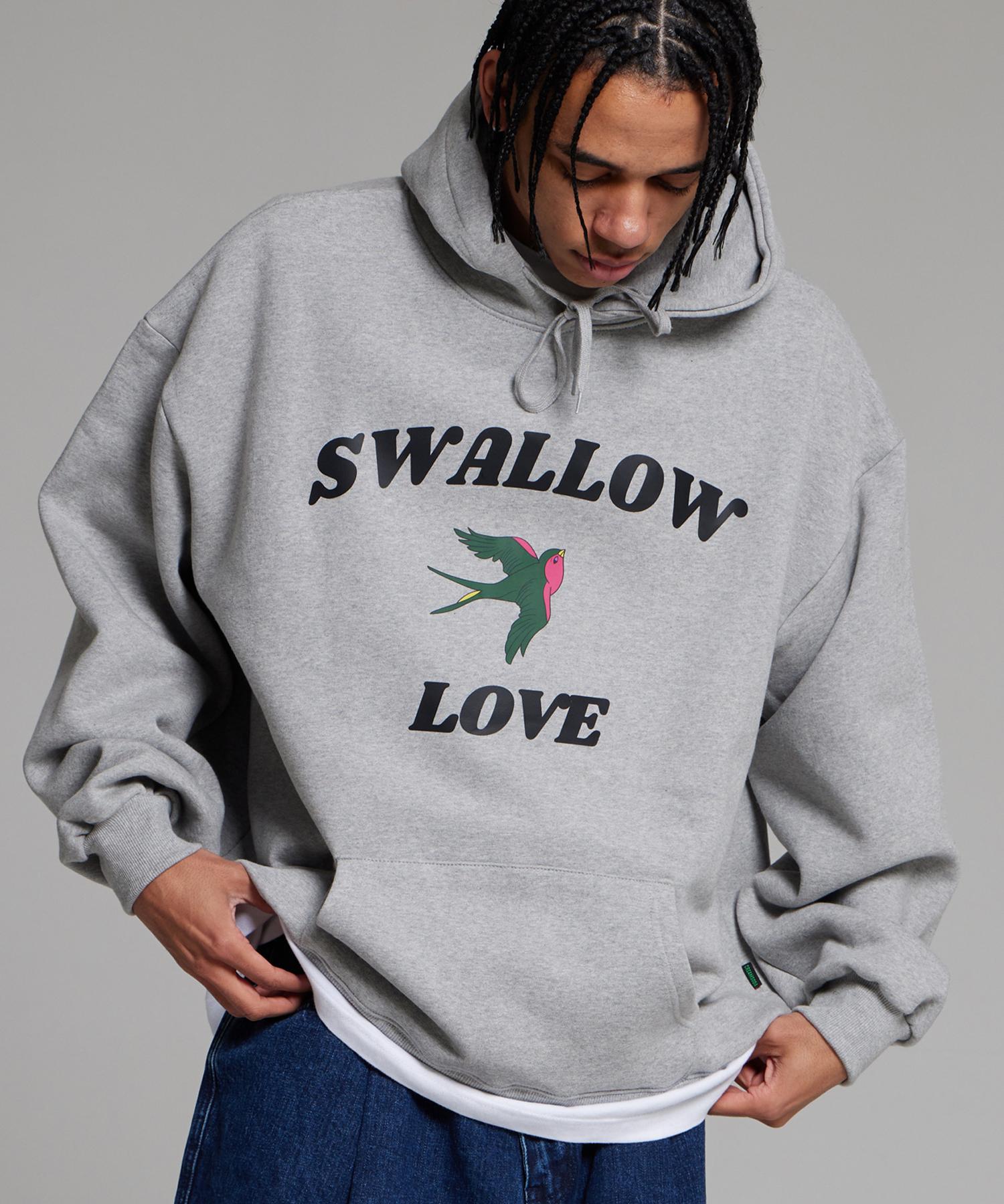 Cream Soda Lab Swallow Love Logo Hoodie Grey M
