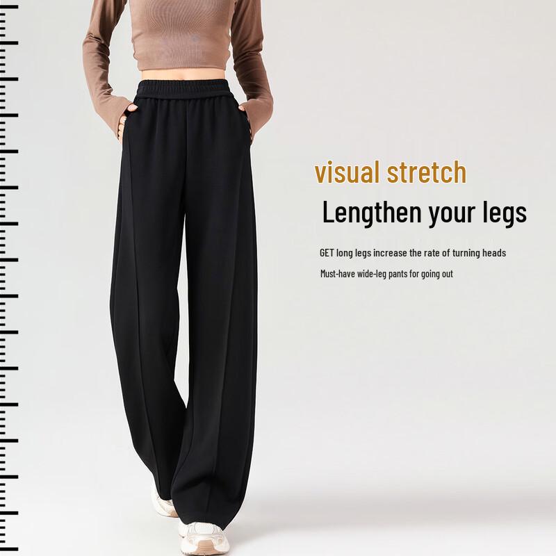 Women's High-Waist Draped Wide-Leg Casual Pants