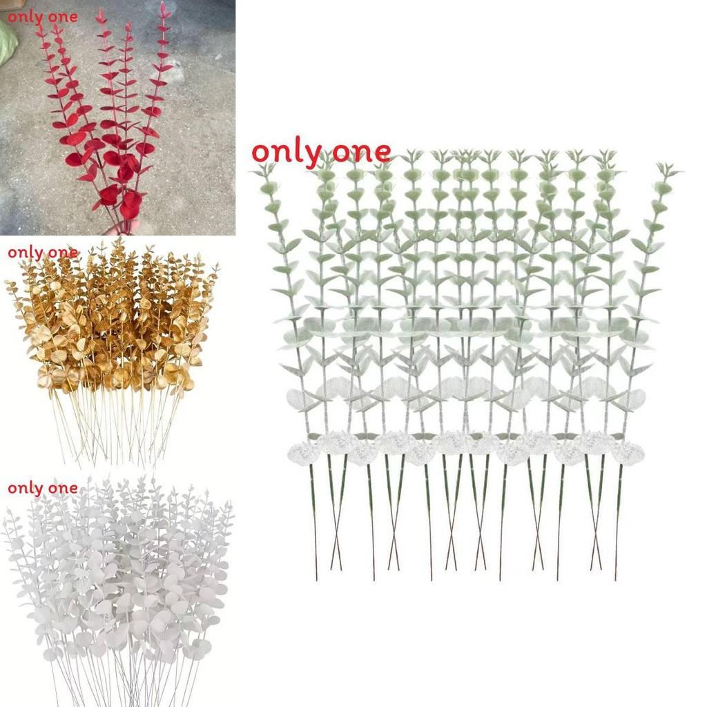 Artificial Eucalyptus Spp Leaves With Plastic Material For Event Decor And Holiday Arrangements