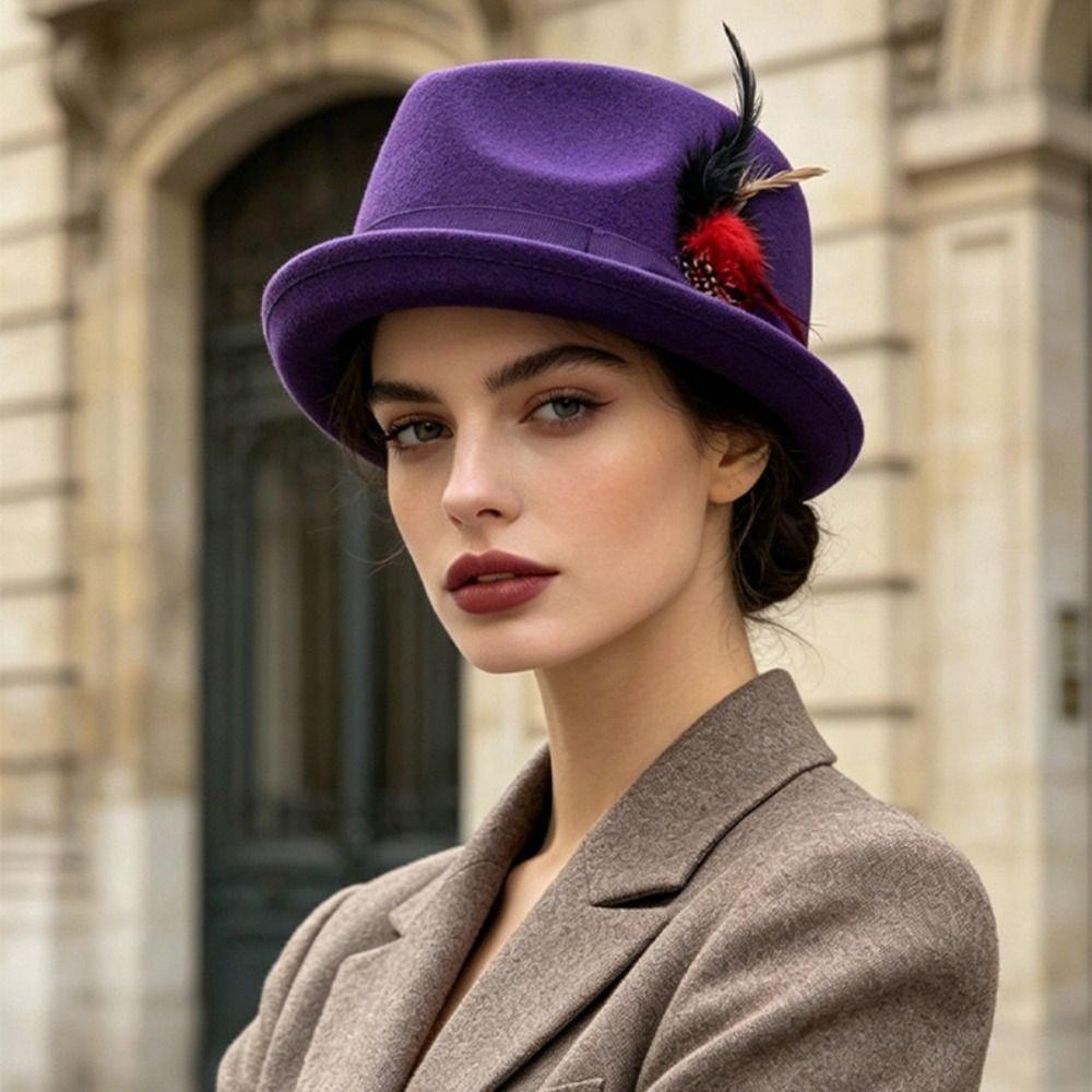 Cappello Fedora Costume Cosplay Cappellino Travestimento Topper Moda Cappello Jazz Halloween