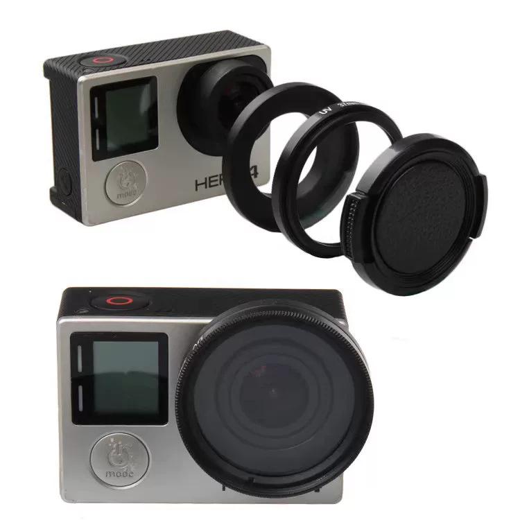

GoPro Hero4/3 Lens Accessory Kit: UV Protective Lens, CPL Filter, Lens Cap, Adapter Ring
