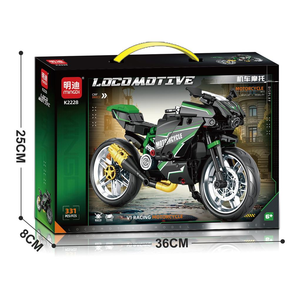 Şehir Retro Teknik Moto Araba Yapı Blokları Yarış Motosikleti Araç Tuğlaları Çocuklar İçin Oyuncaklar Hediyeler