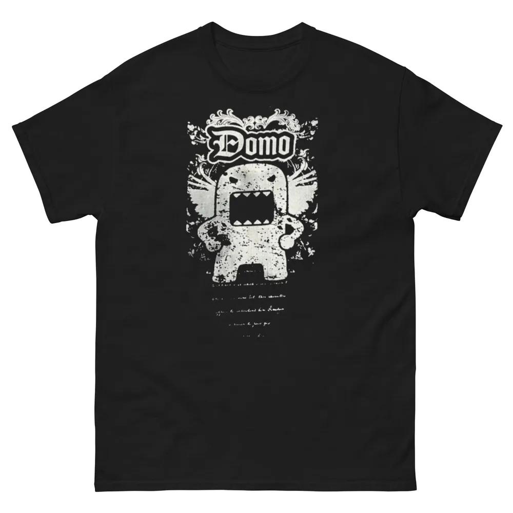 Unisex Short Sleeve Crew Neck Cotton T Shirt Domo Kun T Shirt Grunge Scene Emo Hot Topic Cyber Y2K Skull Amity Affliction S