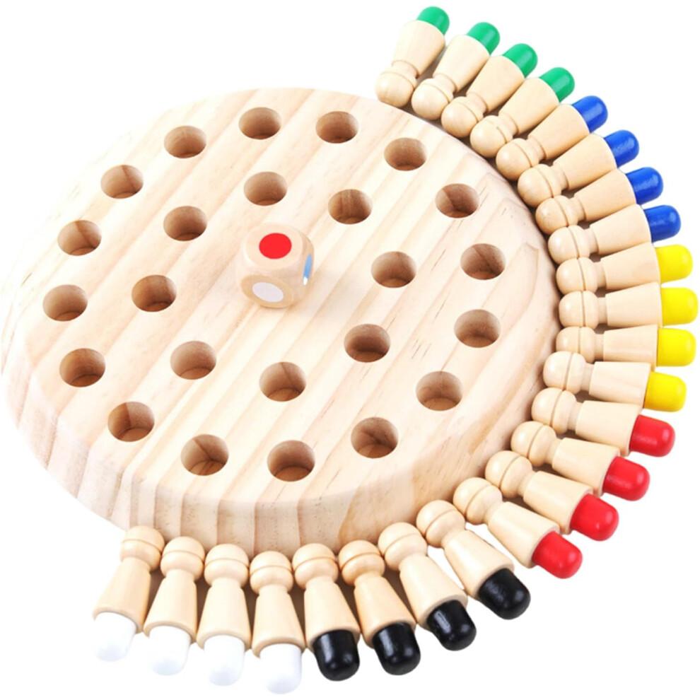 Memory Development Chessboard Game for Toddlers - Wooden Puzzle Learning Toy for Skill Building and Cognitive Training