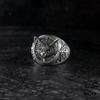Vintage Thai Silver Curly Cat Adjustable Finger Rings For Men Women Fashion New Jewelry Couple Gift Party Glamorous