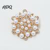 Alloy Jewelry Pin Faux Pearl Rhinestone Flower Brooch Retro Lapel for Women Decorative Brooch Wedding Party Bridal Shower Girls Clothing Accessories
