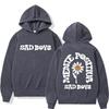 Autumn/Winter Trendy Printed Couple Plus Velvet Loose Casual Hoodie Sweatshirt for Men