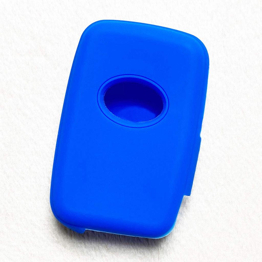 [IKT] Silicone Cover for Toyota Car Smart Key 2 Buttons Blue / Prius (30
